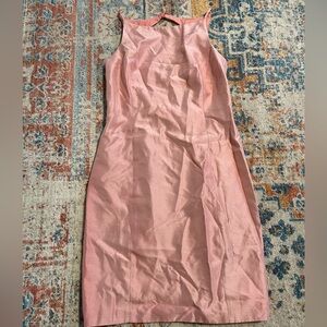 Laundry by Shelli Segal baby pink silk open back mini cocktail party dress